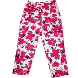Tyler Boe Silk Blend Floral Lined Pants - Size 12
